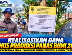 Desa Kabandungan Realisasikan Bantuan Bonus Produksi Panas Bumi 2026 untuk Perbaikan Jalan Lingkungan