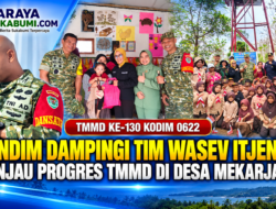 Dandim Dampingi Tim Wasev Itjenad Tinjau Progres TMMD ke-130 di Mekarjaya