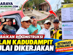 Perbaikan Jalan Kadudampit Mulai Dikerjakan, Betonisasi Sepanjang 80 Meter Ditargetkan Rampung Sebulan