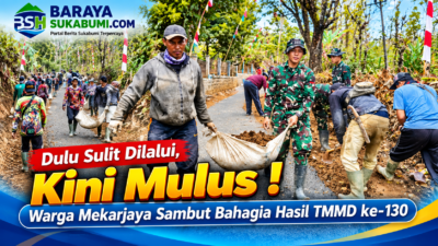 Jalan Mekarjaya Kini Mulus, Warga Sambut Bahagia Hasil TMMD ke-130