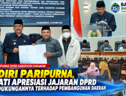 Hadiri Paripurna, Bupati Sukabumi Apresiasi DPRD atas Dukungan Pembangunan Daerah