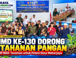 TMMD ke-130 Kodim 0622/Sukabumi Salurkan 1.280 Bibit Tanaman untuk Petani