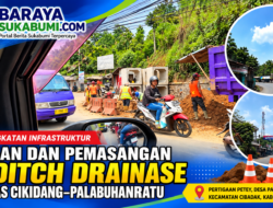 Galian U-Ditch Drainase Dilakukan di Ruas Jalan Cikidang–Palabuhanratu