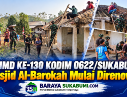 TMMD ke-130 Kodim 0622/Sukabumi Renovasi Masjid Al-Barokah, Warga Cikiara Kebun Sambut Gembira