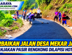 Perbaikan Jalan Desa Mekar Jaya di Tanjakan Pasir Rengkong, Lapisan Hotmix Mulai Dikerjakan