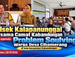 Polsek Kalapanunggal Bersama Camat Kabandungan Hadiri Problem Solving Warga Cihamerang