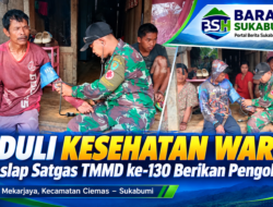 Peduli Kesehatan Warga, Bakeslap Satgas TMMD ke-130 Berikan Pengobatan