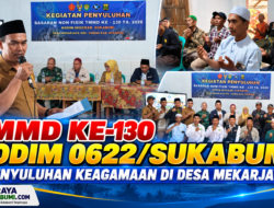 TMMD ke-130 Kodim 0622/Sukabumi Gelar Penyuluhan Keagamaan di Desa Mekarjaya